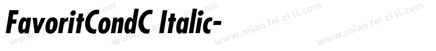 FavoritCondC Italic字体转换